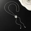 Salircon Stylish Simple Silver Color Stainless Steel Pendant Necklace 2026 Long Snake Chain Geometric Butterfly Choker Jewelry