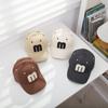 Children M Letter Embroidery Baseball Cap For Boys Girls Korean Hip Hop Sun Hat Summer Kids Adjustable Snapback Caps