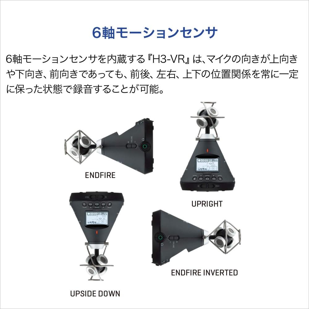 Zoom Zoom Handy Recorder Бинауральный VR Пространственный звук 360º Всенаправленная запись звука Веб-конференция Микрофон Видеоконференция ASMR H3-VR