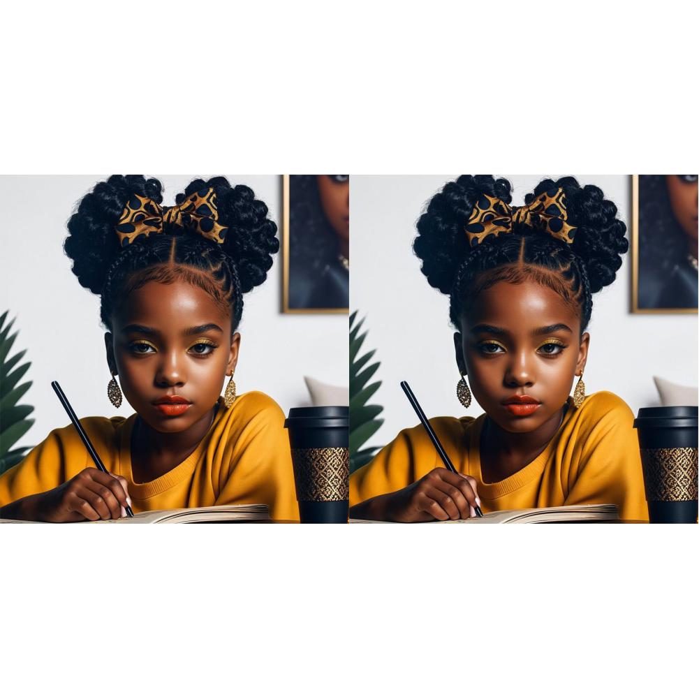 5D DIY Full Round Drill Diamond Painting Girl Kit Home Decor Art Craft 40x40cm