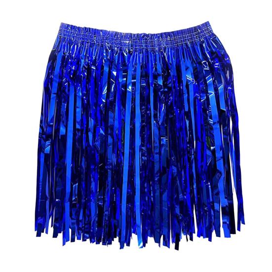 Rain Skirt Dance Costume Streamer Fringe Half Skirt for Beach Parties Sequin Cheerleading Team Dress for Adults Kids