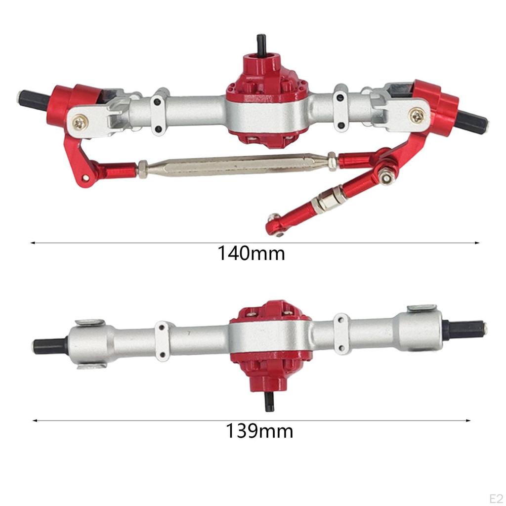1:12 масштаб RC Car Передняя и задняя ось Набор деталей Поставка Аксессуары DIY Металл для