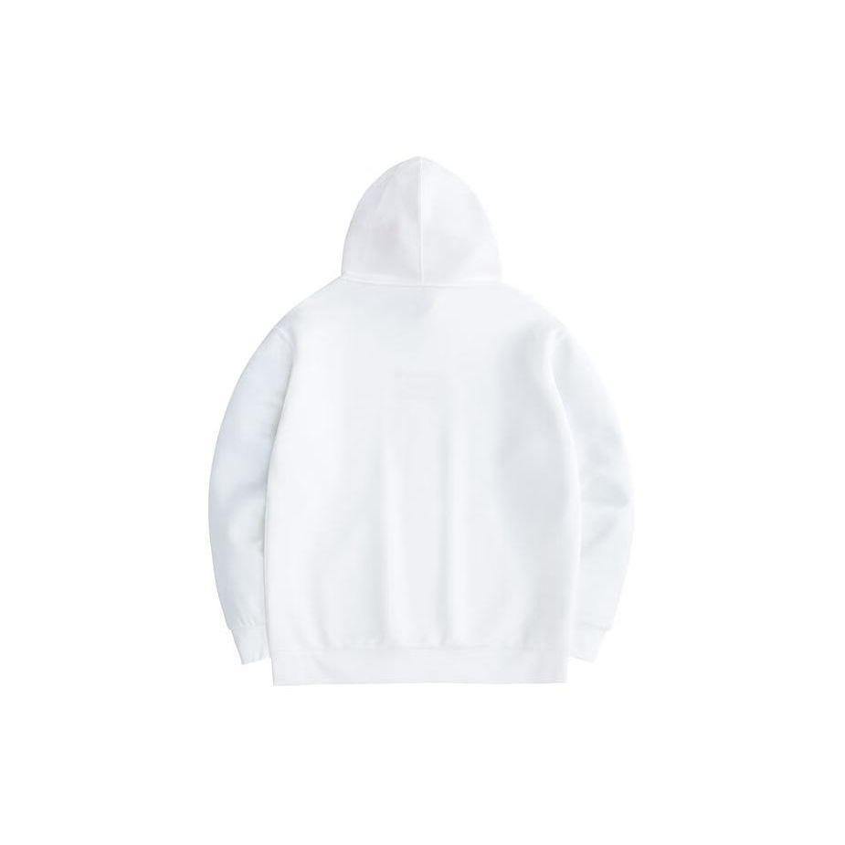 Anta Серия «Год Дракона» Good Things Happen Letter Print Loose Hoodie Men Hoodies Paper-White 152418761-1