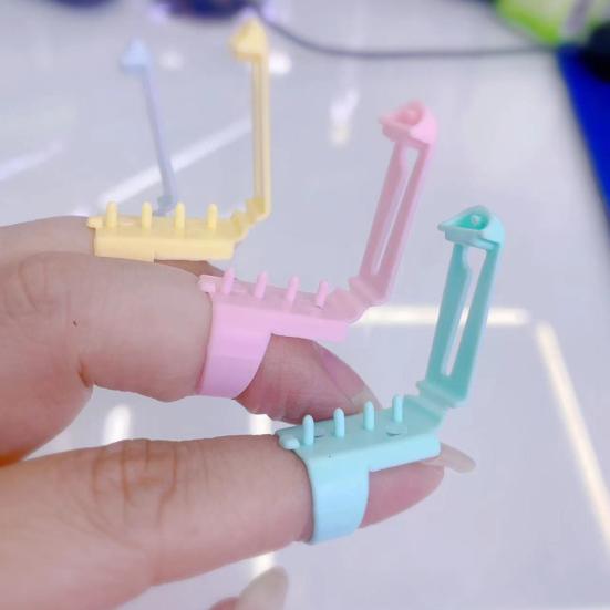 Кольцо-направляющее для пряжи Инструмент для натяжения пряжи для вязания крючком Регулируемое кольцо-направляющее для пряжи