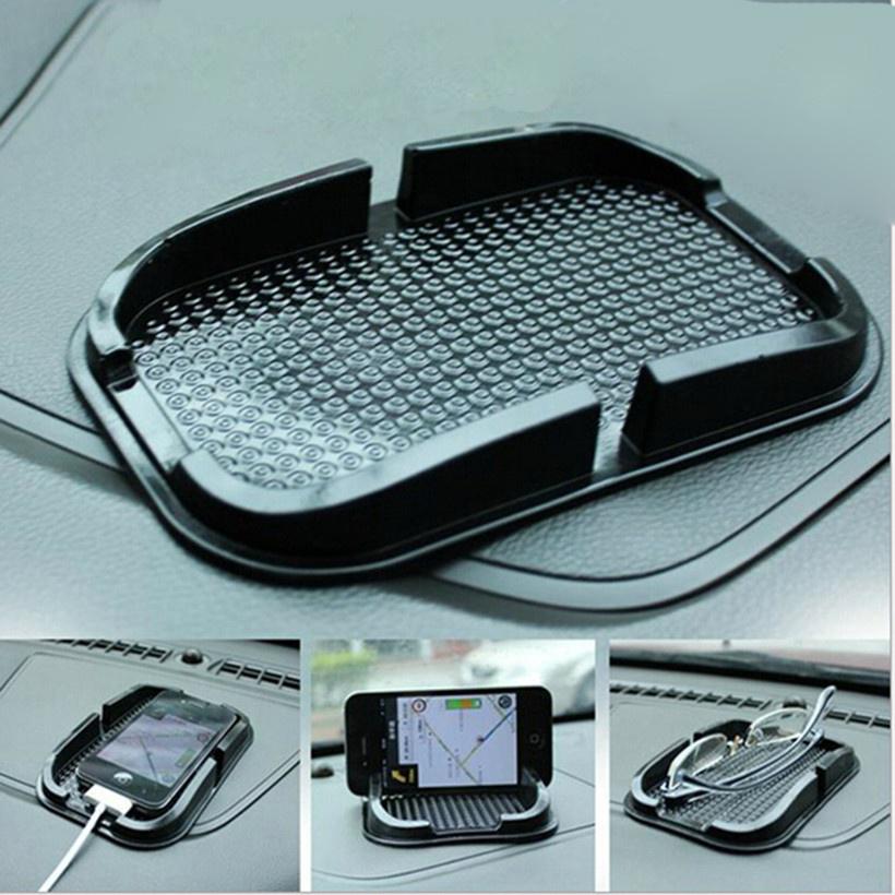 Черный автомобильный противоскользящий коврик, противоскользящий держатель, подставка для мобильного телефона с GPS