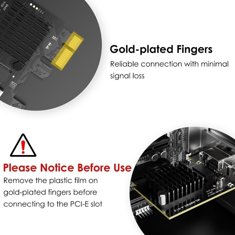 Fast Speed 1G Ethernet PCIE Networking Card With RJ45 LAN Adapter for Desktop PC, Windows10/11 Compatible