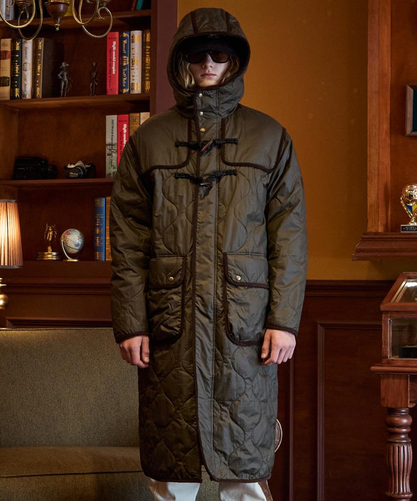 PENFIELD Quilted Hooded Duffle Coat Olive_Fr3Wc80U