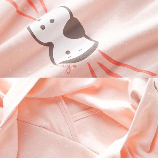 Пижамный комплект с рисунком животных для беременных и кормящих мам, топ с длинными рукавами и штаны для грудного вскармливания