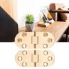 2pcs Brass Folding Table Hinge Round Edge Table Hinge Classic Flap Hinge  Folding Table