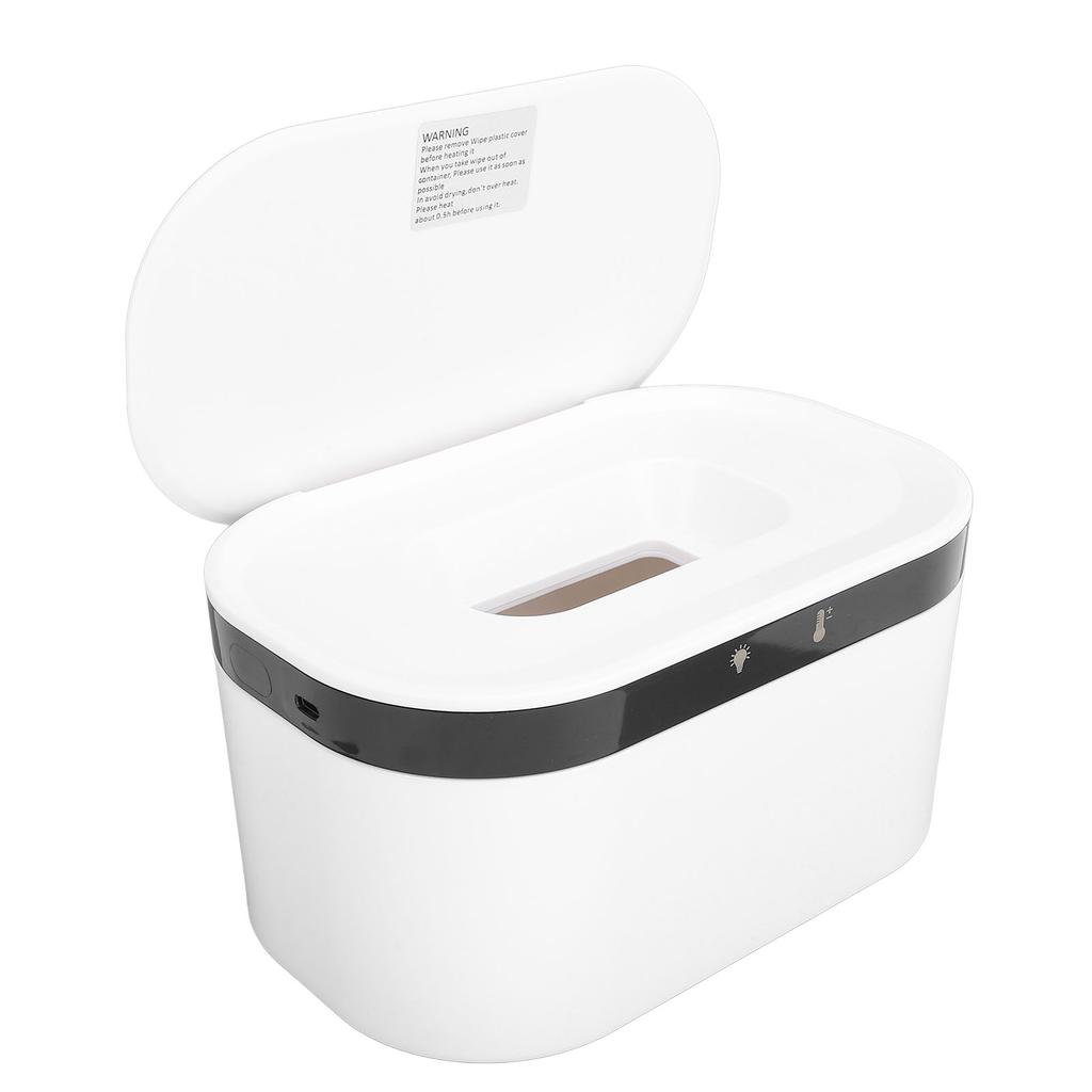 Подогреватель влажных салфеток для младенцев, постоянная температура, питание от USB, диспенсер для подогрева влажных салфеток с ночником, белый