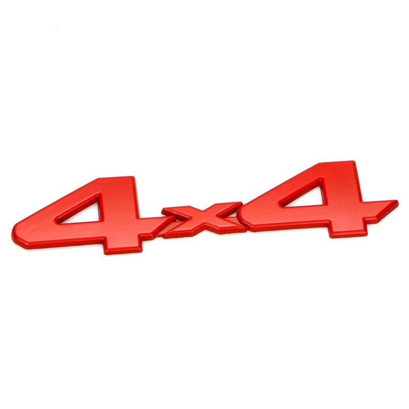 BBBE3 Red/Black/Silver 3D 4x4 Metal Logo Car Sticker Emblem Badge Decal Deciration Accessories For Jeep Grand Cherokee Wrangler Ford