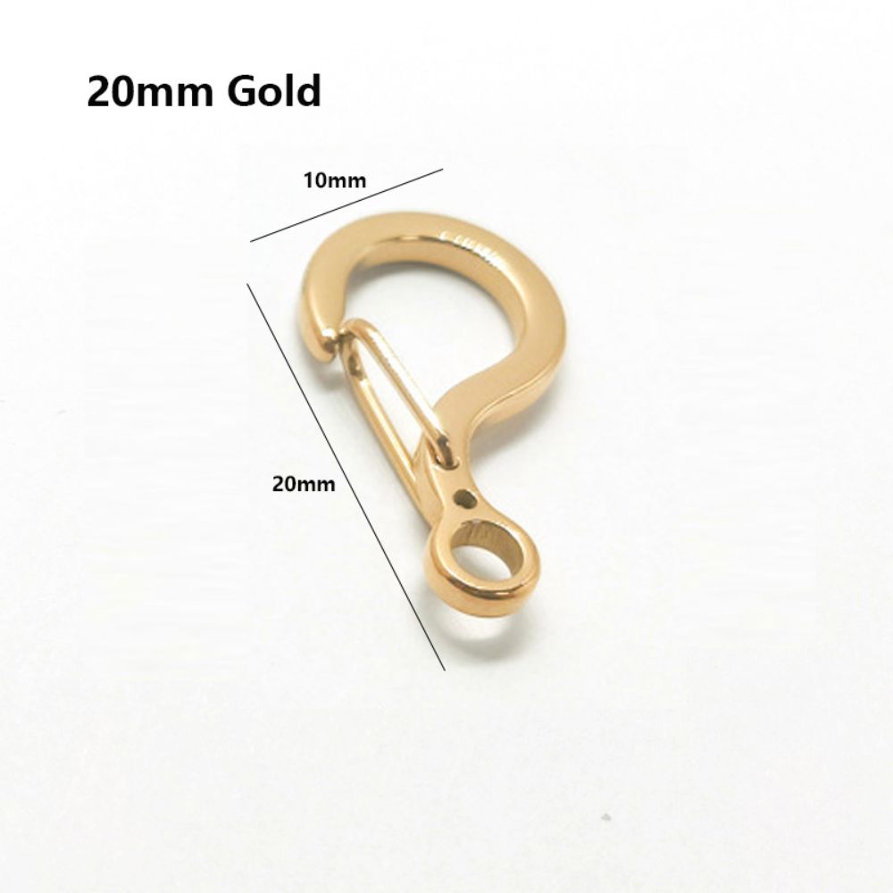 Titanium Alloy Outdoor EDC Tool Keyring 12/18/20/23mm Spring Connecting Buckle DIY Accessories