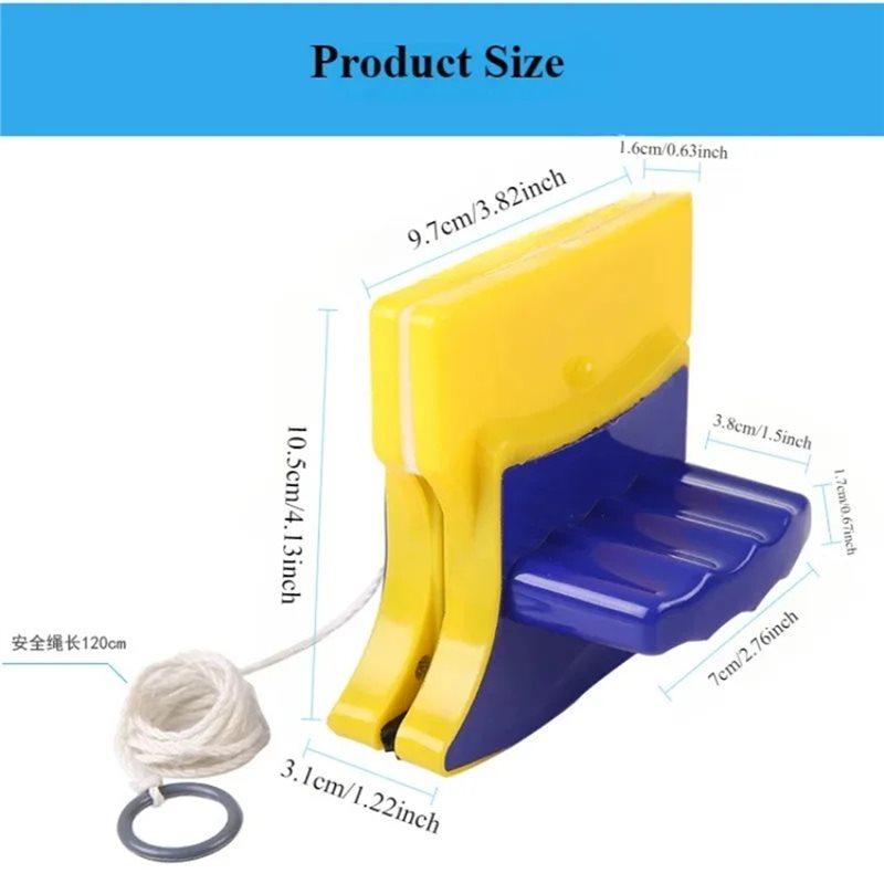 B14C Household Glass Washer Magnetic Glass Cleaner Double Sided Window Wiper For Bathroom, Shower Screen, High Windows Tool