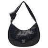 MONOGRAM New York Yankees Сумка-хобо из синтетической кожи, Женская сумка на руку, Черная, Повседневная 3ABQMV15N-50BKS