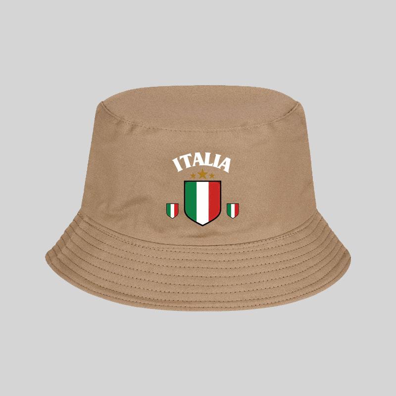 MLFO “ITALIA” Рыбацкая шляпа с принтом флага Легкая, дышащая, складная Спортивный классический стиль Унисекс Подарок для итальянского фаната