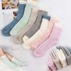 Christmas Gift Winter Warm Sleep Bed Sock Soft Coral Velvet Socks Cashmere Sox Thickening