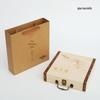 357г Коробка для хранения пуэрного чая из массива дерева - Универсальная подарочная упаковка для одного блина