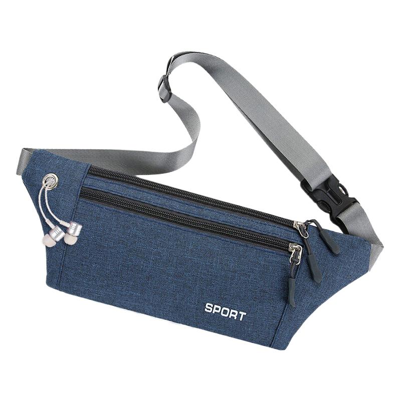 Оксфорд Ткань Fit Waistpack Мобильный поясной рюкзак мужской Спорт на открытом воздухе Отдых Бег Защита от кражи Ультратонкий Невидимый