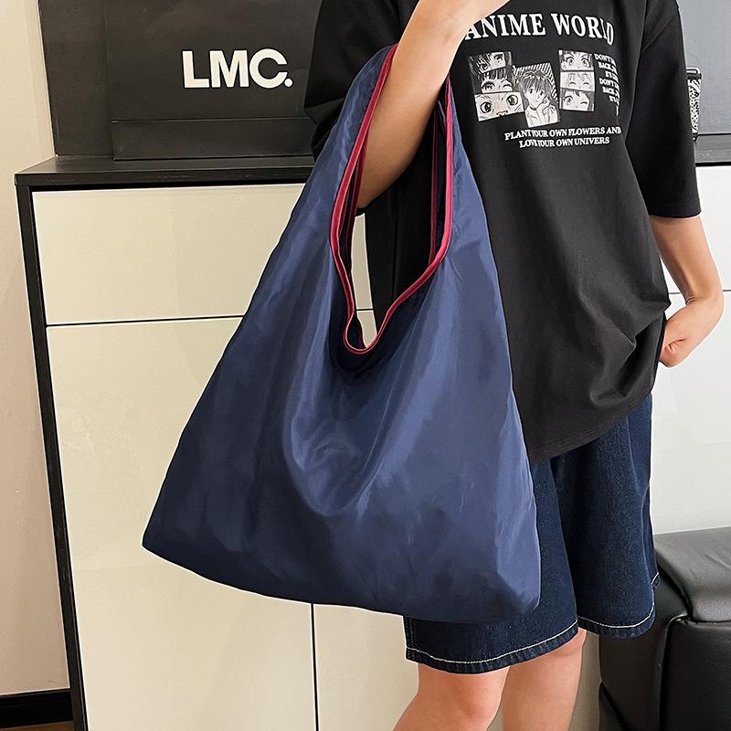 Складная большая сумка-тоут U-образной формы из водонепроницаемого полиэстера для покупок