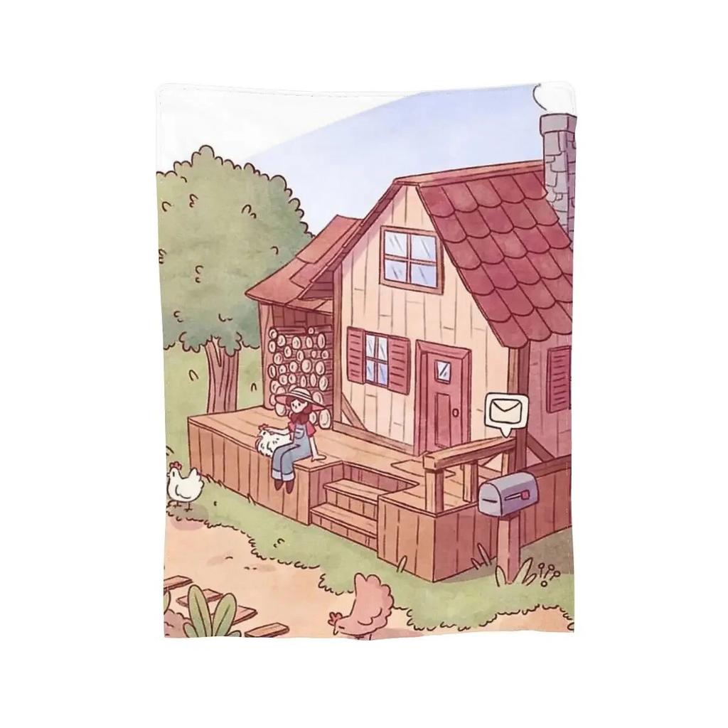 Одеяла с картой города Stardew Valley, мягкое теплое фланелевое одеяло, постельное белье для кровати, гостиной, пикника, путешествия, домашний диван