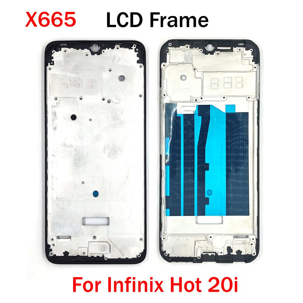 Средняя рамка для Infinix Hot 8 9 10 10i 10S 11 11S 12 12i 20 20i 20S Play Lite Передняя рамка корпуса LCD Рамка bezels Запчасти для ремонта