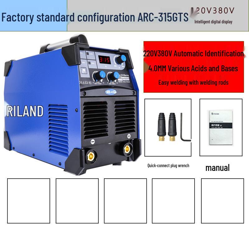 Инверторный сварочный аппарат постоянного тока Ruiling ARC-315GTS с двойным напряжением (220В/380В) - Промышленный класс