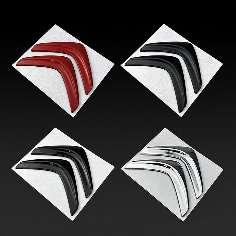 AFD1 10.2*8.6cm Metal Emblem For Citroën C4 C3 C5 C1 DS3 DS5 DS4 Picasso Front Rear Logo Badge OEM Style Replacement Glossy Black