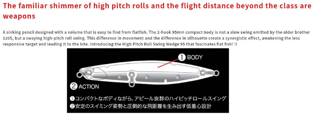DUO Beach Walker Wedge 95 мм 30 грамм Тонущая приманка CYA0592 (1750 г.)