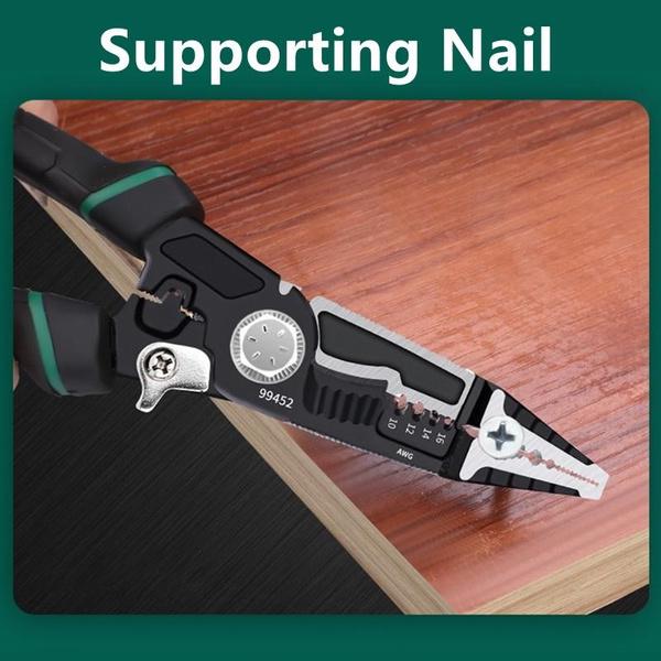 9-in-1 Wire Stripping Pliers Household Wire Pliers Broken Wire Peeling Pliers Professional Labor-saving Pliers Electrician Pliers