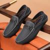 Fashion Fashion Men Casual Shoes Breathable Comfort Slip-on Men Walking Shoes Genuine Leather Men Loafers All-match Lazy Shoes Moccasins