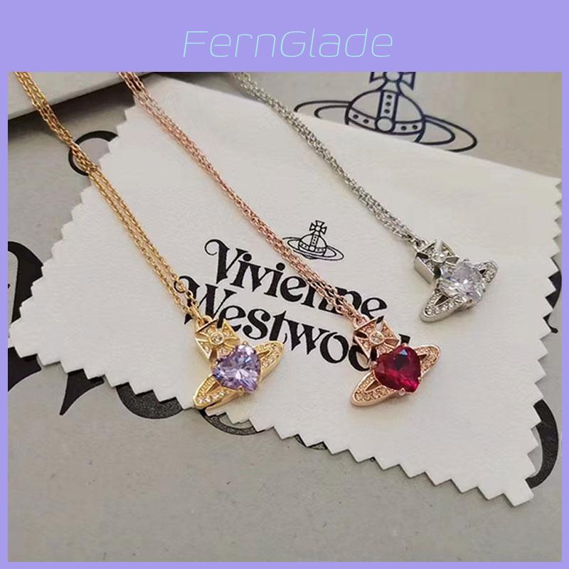 Ariella Vivienne Westwood Pendant Necklace Fashionable Women Collarbone Chain