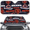 Индивидуальная алюминиевая фольгированная солнцезащитная шторка Chicago Bears для лобового стекла - Дизайн команды