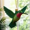Colorful Hummingbird Christmas Ornament Xmas Tree Car Rearview Mirror Acrylic Hanging Bird Shape Decoration Holiday Party Pendant