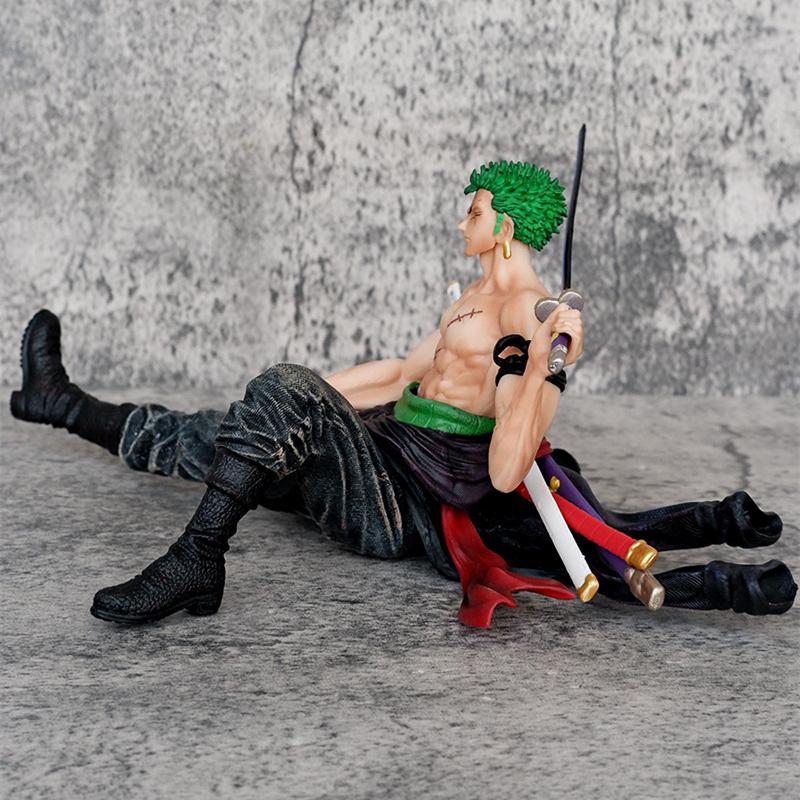 Аниме One Piece Два года спустя Ророноа Зоро Сидящая версия. ПВХ Фигурка Статуя Коллекция Модель Детские Игрушки Кукла Подарки 12 см