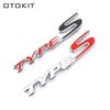 MPC4 OTOKIT 3D Metal Car Front Grill Emblem Auto Grille Badge For Honda Type S Sport Logo Civic Accord Crv Hrv Car Accessories