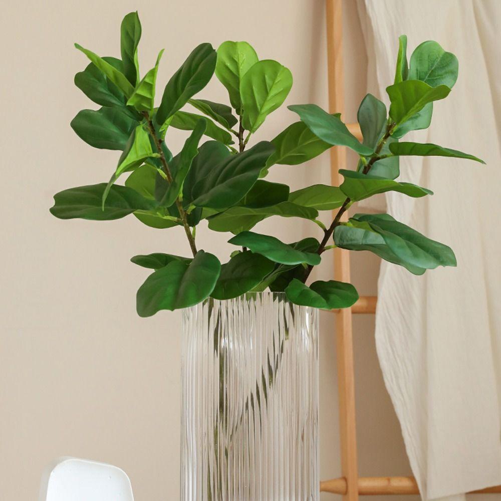 Свадьба Реалистичная Офисная Зелень Искусственное Растение Искусственная Ветка Фикуса Цветочная Композиция Искусственные Листья