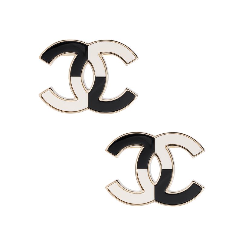 Chanel [23 Новинки Ранней Весны] Модный Тренд Брошь Женская Черно-Белая