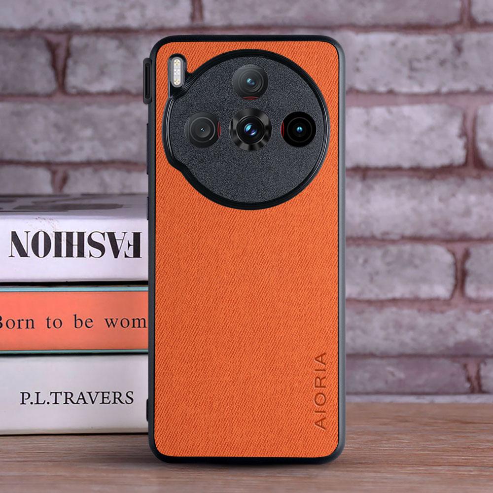 Чехол для Nubia z70 z60 ultra nubia z60S Pro funda Мягкий Мастер Жесткий Текстильная Кожа Модный Чехол для Телефона для nubia z70 ultra Чехол