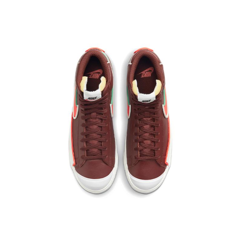 Nike Кроссовки Blazer Mid 77 Infinite Bronze Eclipse Crimson Обувь для скейтбординга DA7233-200