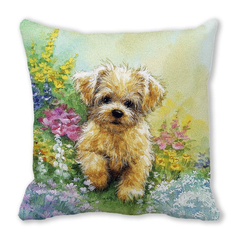 Рождество кошка собака 2022 новый год рождественское украшение подушка наволочка снеговик подарок