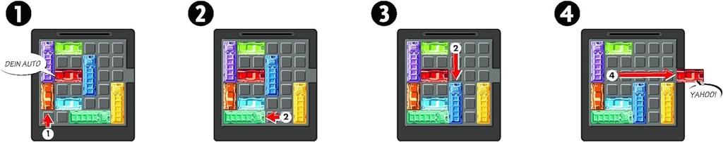 ThinkFun игра, развивающая логическое мышление, включает японские возрасты 8 и ThinkFun "Rush Hour" 76436, навыки, инструкции, вверх,