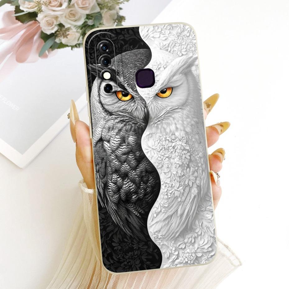 Cute Printed Phone Case For Infinix Hot 8 8Lite X650 X650C Soft Silicone Shockproof Cases For Infinix Hot 8 Lite Hot8 Bumpers