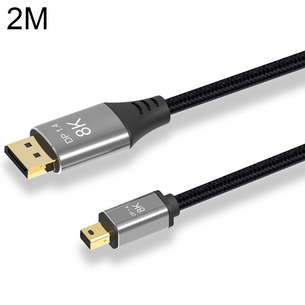 Кабель Mini DP - DisplayPort 4K 144 Гц Двунаправленный 1.4 Серый