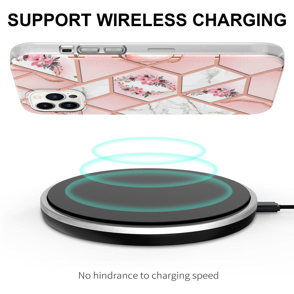 Ультратонкий чехол для телефона IMD ​​с золотой каймой и мраморным цветком для iPhone 12 12ProMax 11ProMax XSMax XR XS iPhone 7 8 SE iPhone 13 14 15