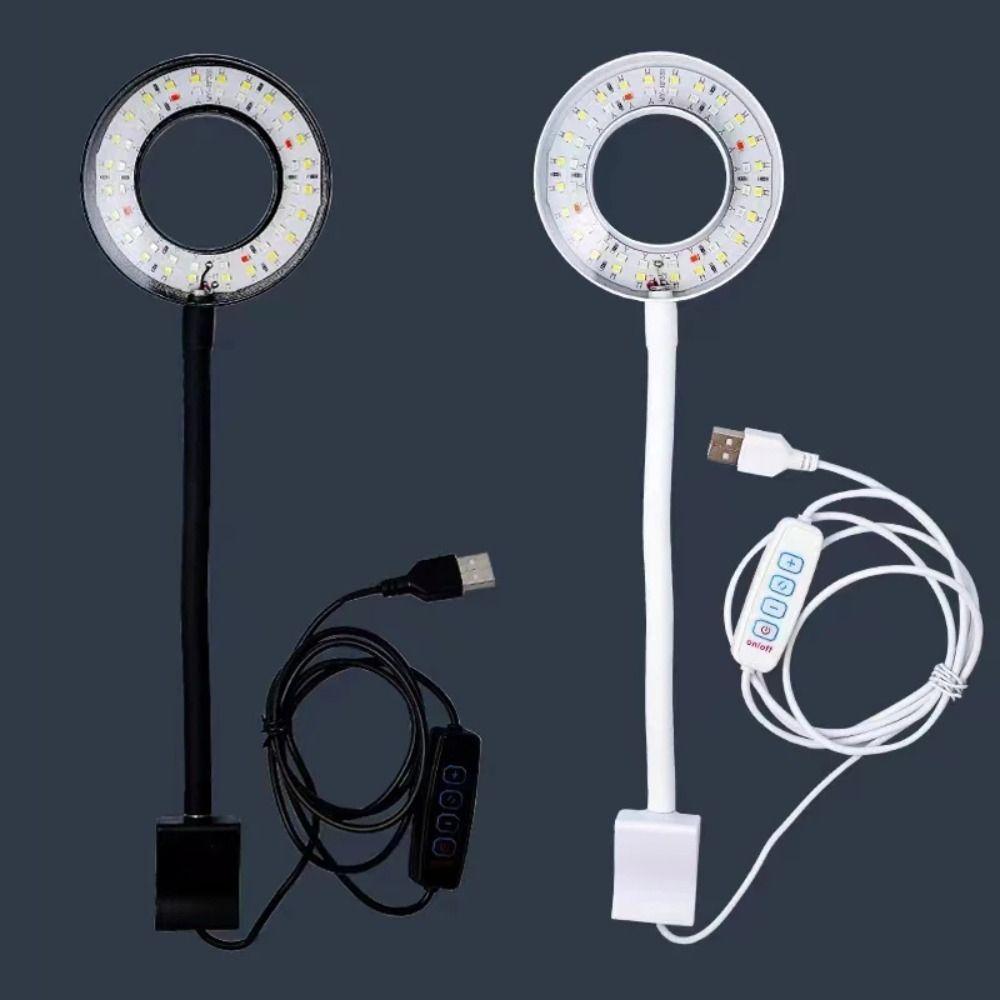 USB-разъем для аквариума, светодиодная лампа для рыб, зажим для освещения аквариума, для роста растений