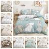 Three-Piece Bunny Cartoon Children'S Quilt Cover Digital Printing Kit Bedding