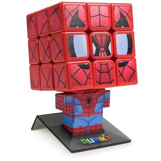 Rubiks Cube Spider-Man Cubes Marvel Collectible Fidget Toy Desk Decoration problem-solving brain exercise classic color-matching puzzle sensory rival