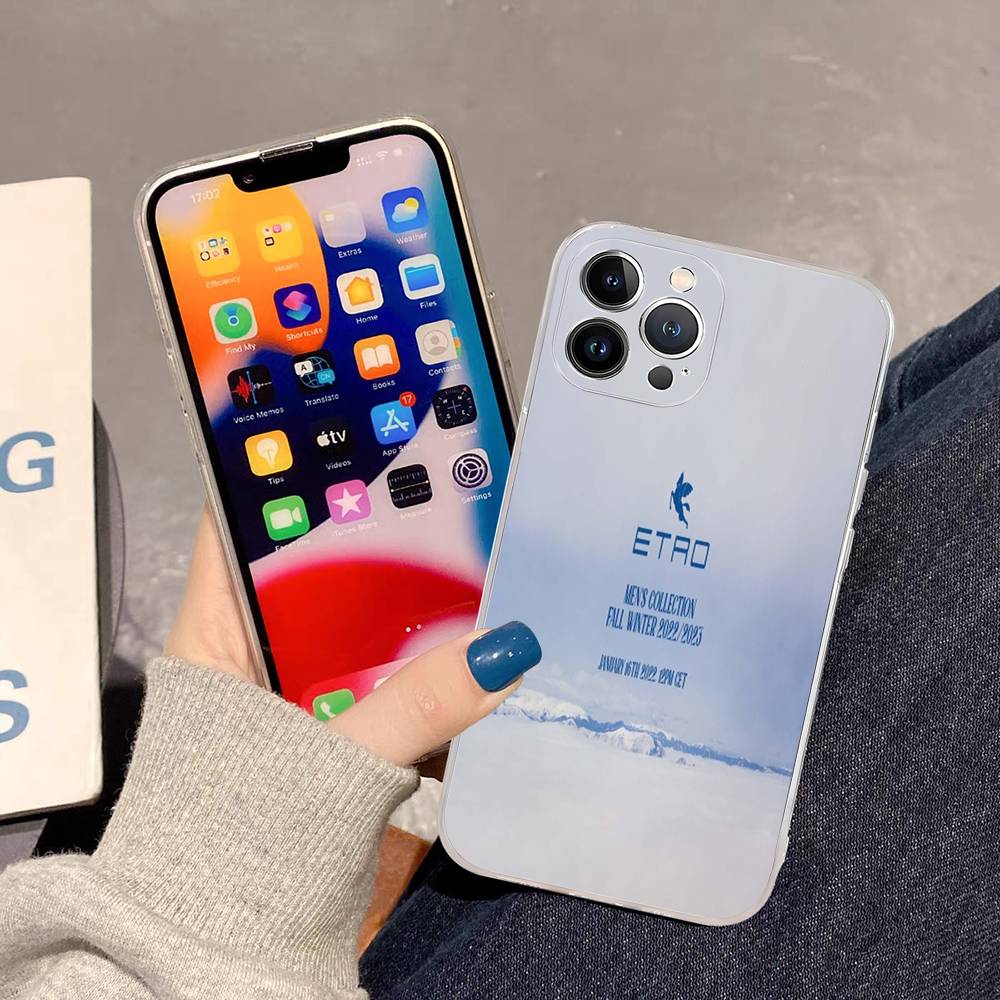Классический дизайн Чехол для телефона E-Etro Для IPhone 17 16 15 14 13 11 12 Pro Max 16 Plus Прозрачный