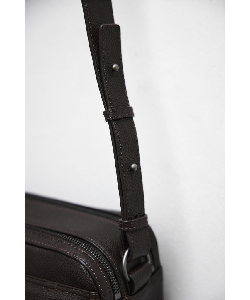 Youth Leather Camera Bag - Brown
