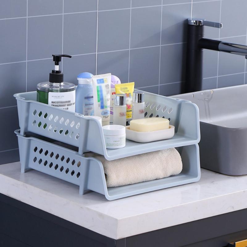 Plastic Rack Document Tray Office File Shelf Stackable Layered A4 Paper File Organizer Desk File Box for Home Storage Racks